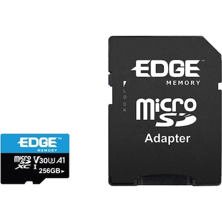 Edge Memory 256Gb Microsdxc Vsc (V30 U3) Memory Card w/ Adapter PE256715